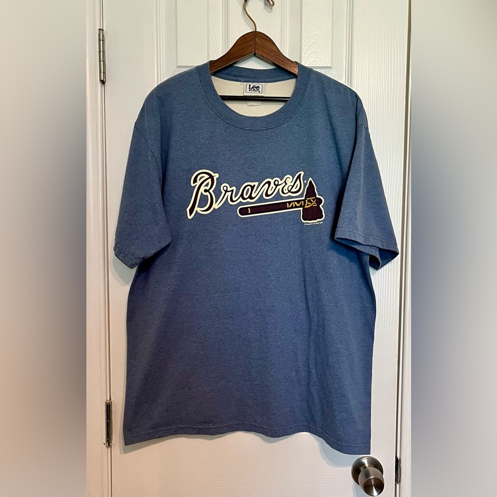 MLB Atlanta Braves Classic Blue‎  Lee Sport T-Shirt Vintage